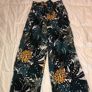 Tropical Flowy Pants